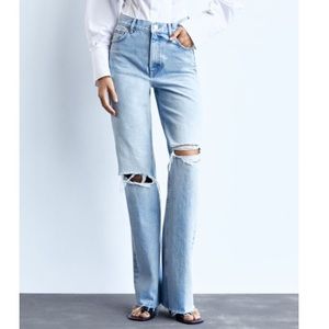 Zara high rise wide leg jeans *blogger fav*